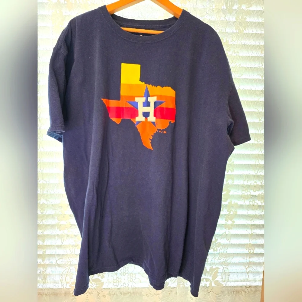 Houston Astros Texas T-shirt, Mens Tee, Short Sleeve Sports Tee, 3XL, Fanatics - Picture 1 of 4